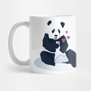 panda gettin social Mug